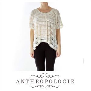 Anthropologie ‘sanctuary’ cream crochet lace top